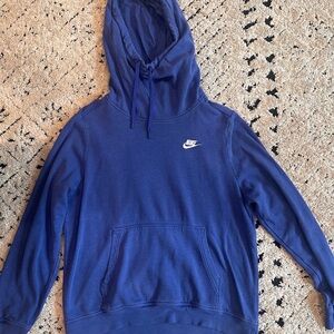 Nike Blue Hoodie with Iconic Swoosh